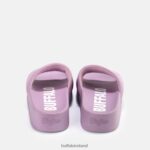 Lavender Buffalo Lake Quilt platform sandals vegan |Slides F06ZHH797 - Image 5