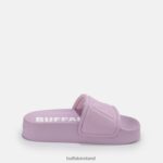 Lavender Buffalo Lake Quilt platform sandals vegan |Slides F06ZHH797 - Image 7