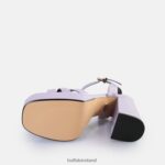 Lavender Buffalo May Donna Heeled Sandals vegan |Sandals F06ZHH252 - Image 6