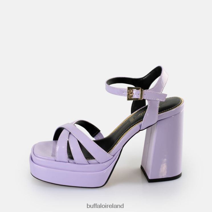 lavender_buffalo_may_donna_heeled_sandals_vegan_sandals_f06zhh252.jpg Lavender Buffalo May Donna Heeled Sandals vegan |Sandals F06ZHH252 - Image 1