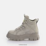 Light Grey Buffalo Aspha NC Mid Laceup Ankle-Boot vegan |Boots F06ZHH630