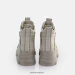 Light Grey Buffalo Aspha NC Mid Laceup Ankle-Boot vegan |Boots F06ZHH630 - Image 3