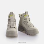 Light Grey Buffalo Aspha NC Mid Laceup Ankle-Boot vegan |Boots F06ZHH630 - Image 4
