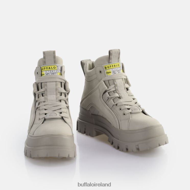 Light Grey Buffalo Aspha NC Mid Laceup Ankle-Boot vegan |Boots F06ZHH630 - Image 4