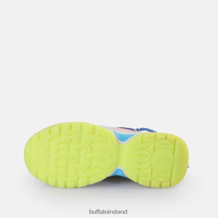 Light Grey/Neon Multicolour Buffalo Triplet Lace Sneakers Low vegan |Sneakers F06ZHH747 - Image 7