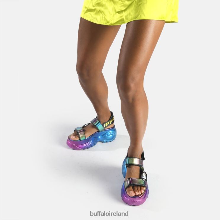 Mermaid Purple Buffalo Classic TS SND Platform Sandals vegan |Sandals F06ZHH522 - Image 2