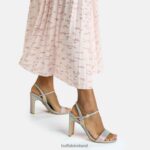 Multicoloured Buffalo Jean Neat High-Heeled Sandal vegan |Sandals F06ZHH37 - Image 2