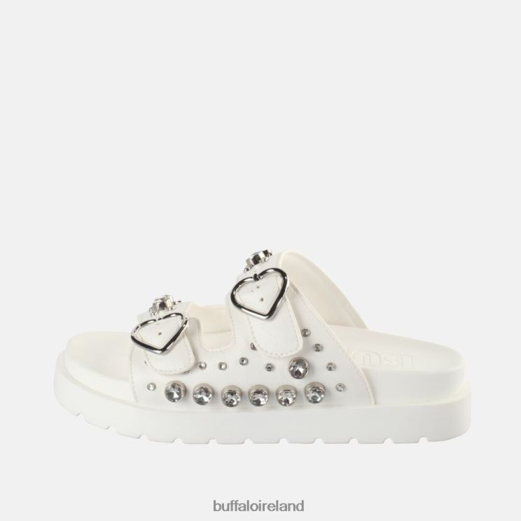 Off-White Buffalo Eve Heart Platform Slide vegan |Slides F06ZHH409 - Image 2