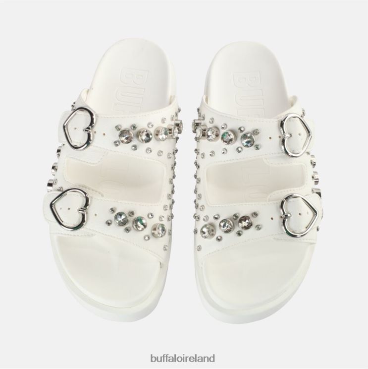 Off-White Buffalo Eve Heart Platform Slide vegan |Slides F06ZHH409 - Image 3