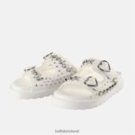 Off-White Buffalo Eve Heart Platform Slide vegan |Slides F06ZHH409 - Image 4