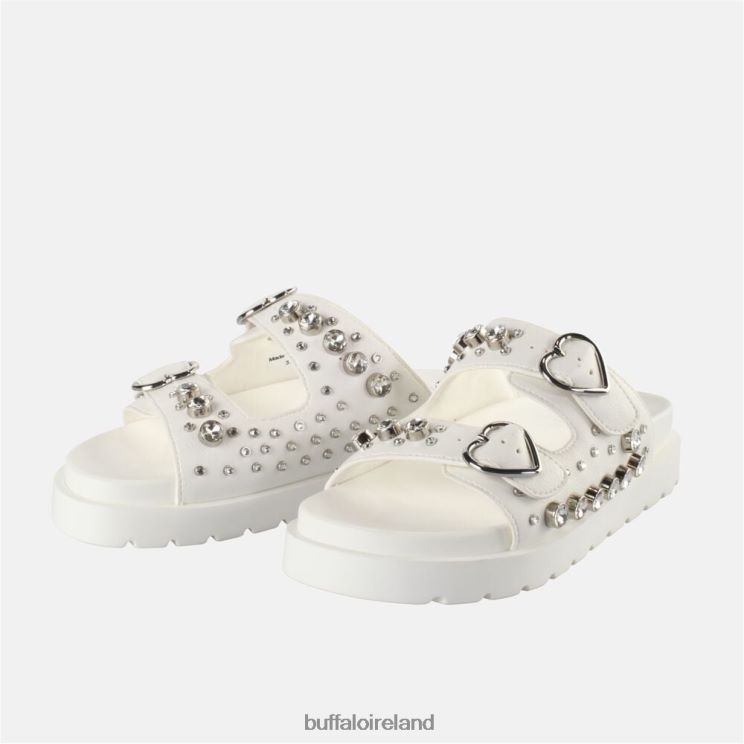 Off-White Buffalo Eve Heart Platform Slide vegan |Slides F06ZHH409 - Image 4