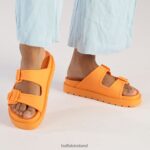 Orange Buffalo Eve Sol Platform Slide vegan |Slides F06ZHH574