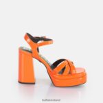 Orange Buffalo May Donna heeled sandals vegan |Sandals F06ZHH326 - Image 5