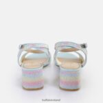Pastel Mix Buffalo Rainelle Heeled Sandals vegan |Sandals F06ZHH539 - Image 5