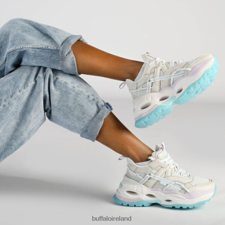 pastel_multicolour_buffalo_triplet_hollow_sneakers_low_vegan_sneakers_f06zhh127.jpg Pastel Multicolour Buffalo Triplet Hollow Sneakers Low vegan |Sneakers F06ZHH127 - Image 1