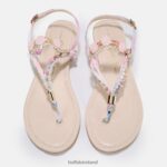 Pastel Pink Buffalo Capri Vacay sandal vegan |Sandals F06ZHH176 - Image 3