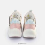 Peach Multi Buffalo Binary Glam Sneakers Low vegan |Sneakers F06ZHH324 - Image 5