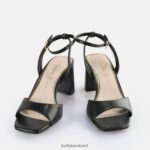 Pearl Black Buffalo April Neat Heeled Sandals vegan |Sandals F06ZHH245 - Image 3