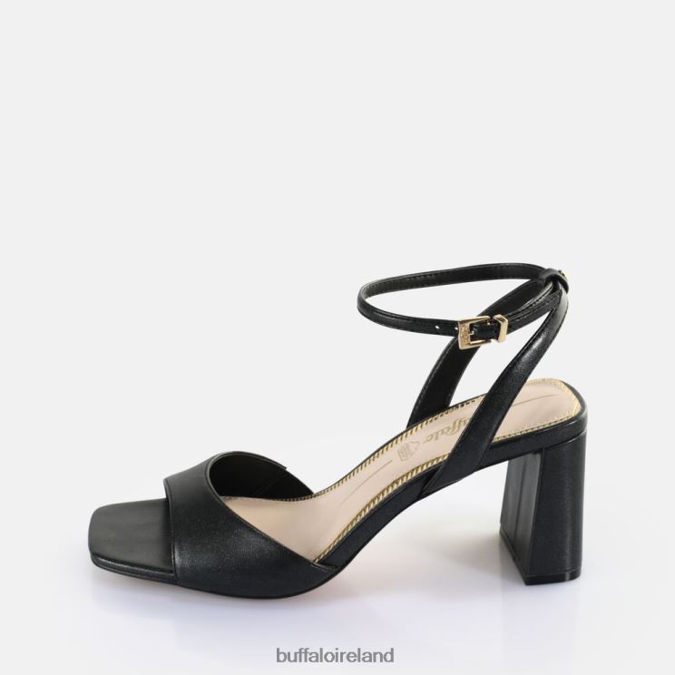 pearl_black_buffalo_april_neat_heeled_sandals_vegan_sandals_f06zhh245.jpg Pearl Black Buffalo April Neat Heeled Sandals vegan |Sandals F06ZHH245 - Image 1