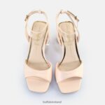 Pearl Light Rose Buffalo April Neat Heeled Sandals vegan |Sandals F06ZHH247 - Image 2