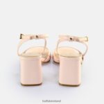 Pearl Light Rose Buffalo April Neat Heeled Sandals vegan |Sandals F06ZHH247 - Image 4