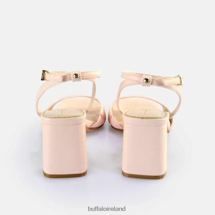 Pearl Light Rose Buffalo April Neat Heeled Sandals vegan |Sandals F06ZHH247 - Image 4