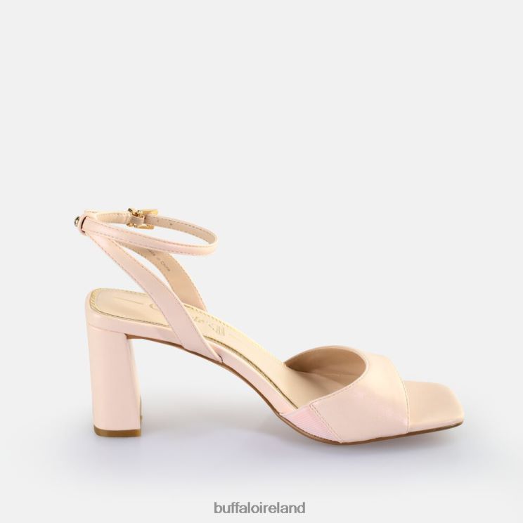 Pearl Light Rose Buffalo April Neat Heeled Sandals vegan |Sandals F06ZHH247 - Image 5
