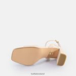 Pearl Light Rose Buffalo April Neat Heeled Sandals vegan |Sandals F06ZHH247 - Image 6