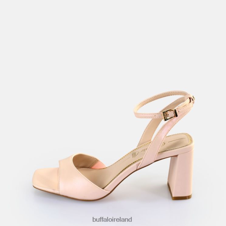Pearl Light Rose Buffalo April Neat Heeled Sandals vegan |Sandals F06ZHH247 - Image 1