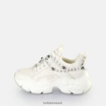 Pearl White Buffalo Binary Charm Sneakers Low vegan |Sneakers F06ZHH817