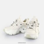 Pearl White Buffalo Binary Charm Sneakers Low vegan |Sneakers F06ZHH817 - Image 3