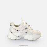 Pearl White Buffalo Binary Charm Sneakers Low vegan |Sneakers F06ZHH817 - Image 5