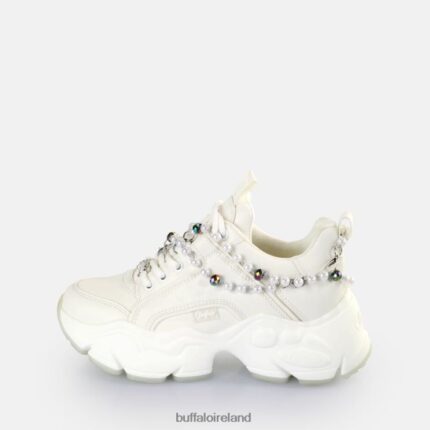 Pearl White Buffalo Binary Charm Sneakers Low vegan |Sneakers F06ZHH817