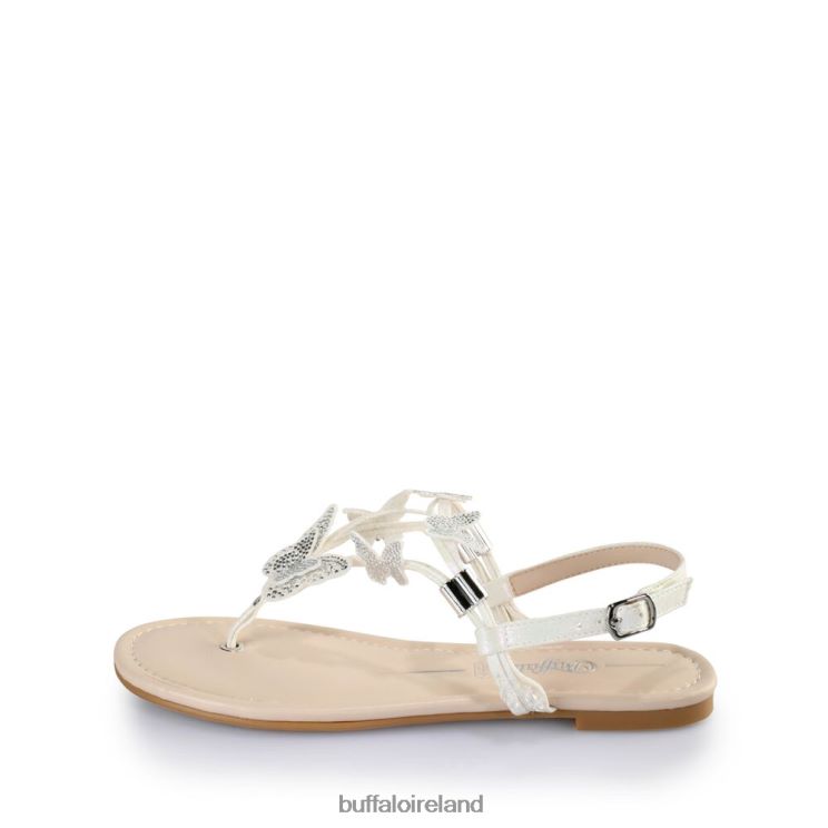 pearl_white_buffalo_capri_sparkling_butterfly_sandals_vegan_sandals_f06zhh385.jpg Pearl White Buffalo Capri Sparkling Butterfly Sandals vegan |Sandals F06ZHH385 - Image 1