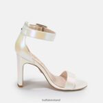 Pearly White Buffalo Jean Ankle Sandal vegan |Sandals F06ZHH414 - Image 7