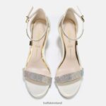Pearly White Buffalo Monroe High-Heeled Sandal vegan |Sandals F06ZHH226 - Image 3