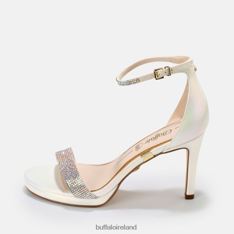 pearly_white_buffalo_monroe_high_heeled_sandal_vegan_sandals_f06zhh226.jpg Pearly White Buffalo Monroe High-Heeled Sandal vegan |Sandals F06ZHH226 - Image 1