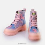 Purple Love Buffalo Aspha Lace Up Hi Ankle Boot vegan |Boots F06ZHH437 - Image 4