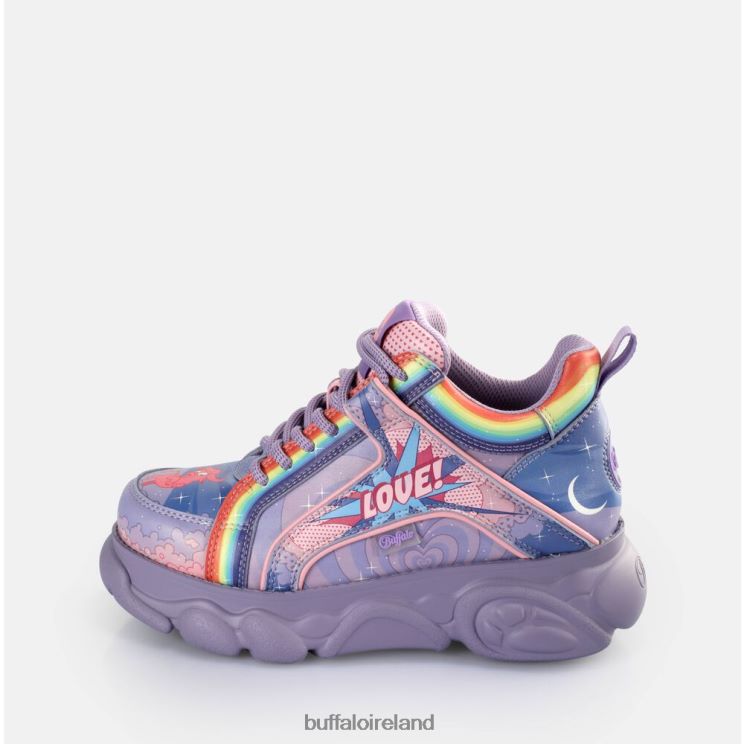 Purple Love Buffalo CLD Corin Graffiti Sneakers Low vegan |Sneakers F06ZHH139 - Image 2