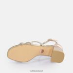 Rose Gold Buffalo Lilly Glam heeled sandal vegan |Sandals F06ZHH27 - Image 4