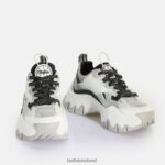 Silver/Black Buffalo Trail One Sneaker Low vegan |Sneakers F06ZHH380 - Image 3