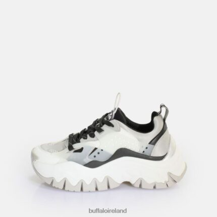 Silver/Black Buffalo Trail One Sneaker Low vegan |Sneakers F06ZHH380