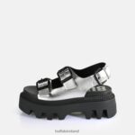 Silver Buffalo Flora On Platform Sandals vegan |Sandals F06ZHH108