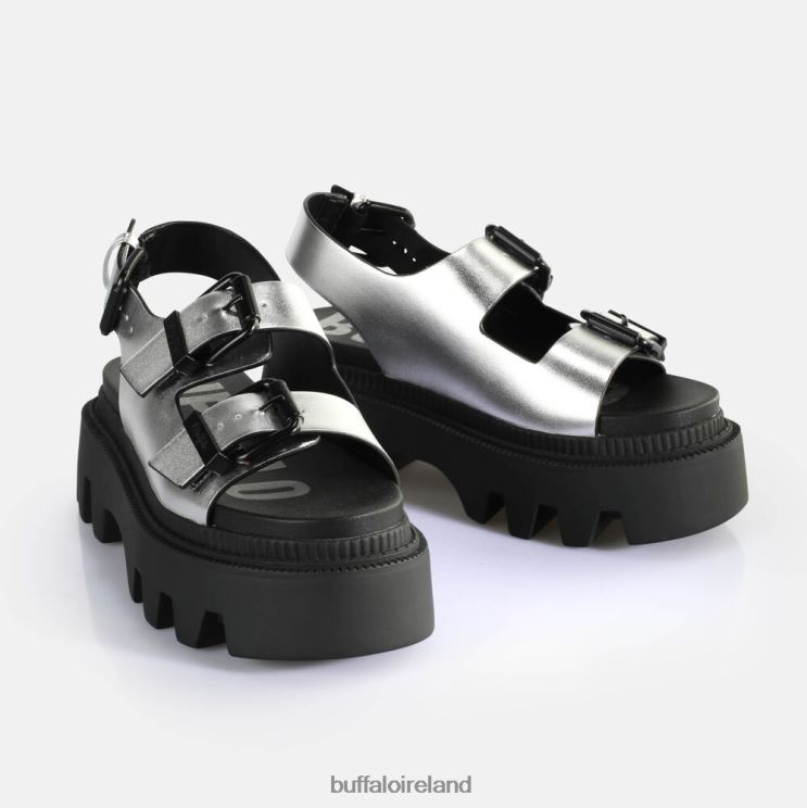 Silver Buffalo Flora On Platform Sandals vegan |Sandals F06ZHH108 - Image 4
