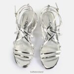 Silver Buffalo Lilly Cage Heeled Sandals vegan |Sandals F06ZHH289 - Image 3
