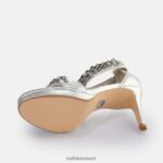 Silver Buffalo Serena Chain heeled sandal vegan |Sandals F06ZHH307 - Image 4
