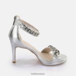 Silver Buffalo Serena Chain heeled sandal vegan |Sandals F06ZHH307 - Image 5