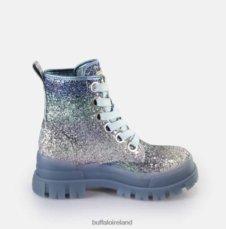 Silver/Grey Buffalo Aspha Lace Up Hi Ankle Boot vegan |Boots F06ZHH440 - Image 5