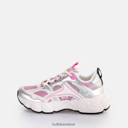Silver/Pink Buffalo CLD Run JOG trainers low vegan |Sneakers F06ZHH239