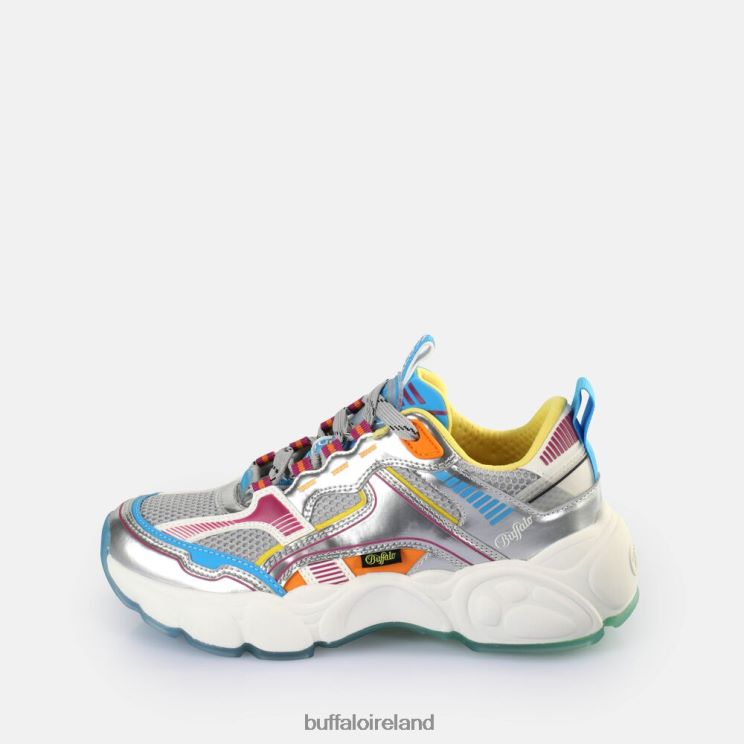 Silver/Purple Buffalo CLD Run Jog Sneakers Low vegan |Sneakers F06ZHH238 - Image 2